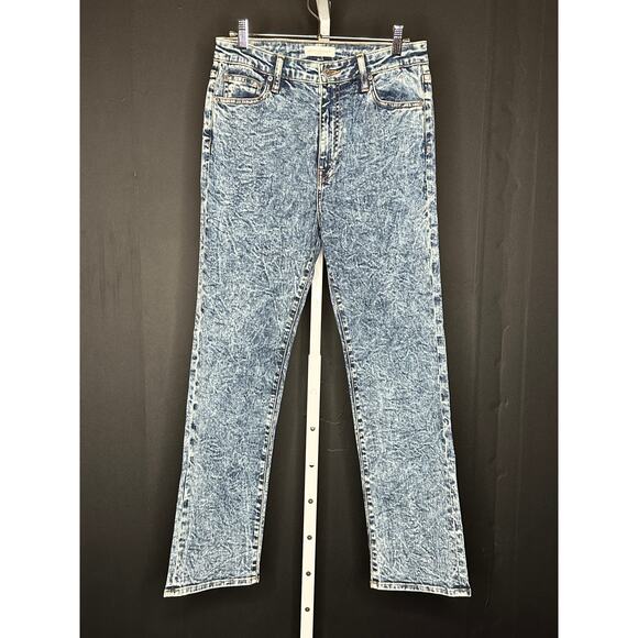 Jonathan Simkhai Standard River High Rise Straight Leg Jeans in Light Laurel 29 - Picture 3 of 8